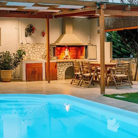 Villa Maria With Heated Pool, Next To The Beach Kokkini Hani Exterior photo